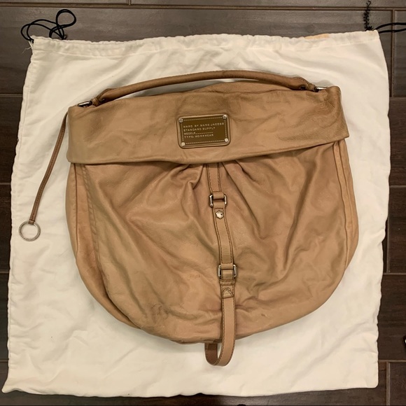 Marc by Marc Jacobs Dr Q Lil Riz Leather Hobo Bag - Picture 1 of 12